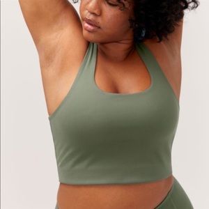 Girlfriend collective Paloma bra in Thyme
